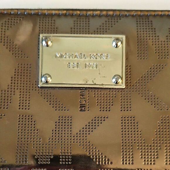 Michael Kors Dark Brown Logo Wallet - Picture 3 of 14